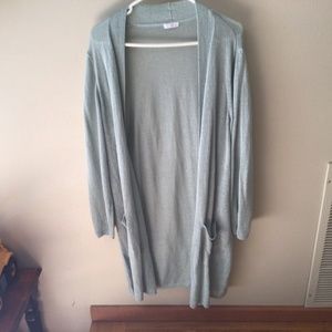 Light Blue light JJ Jill Plus size long length Cardigan